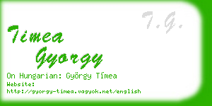 timea gyorgy business card